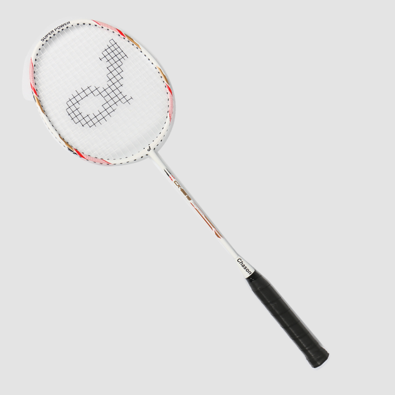 Raquette de badminton intégrée au pôle central en fibre de verre en alliage d